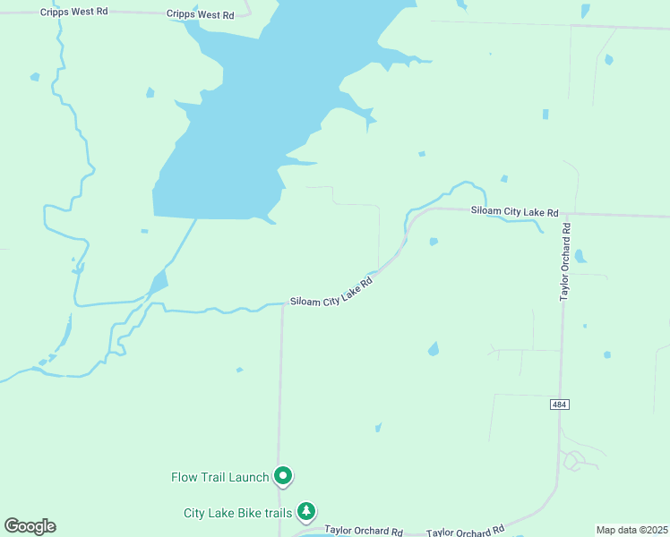 map of restaurants, bars, coffee shops, grocery stores, and more near 13329 Siloam City Lake Road in Gentry