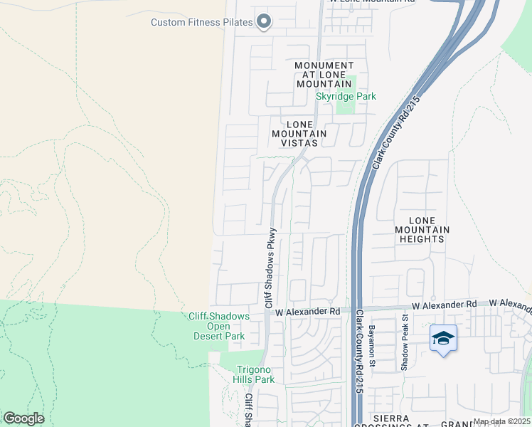 map of restaurants, bars, coffee shops, grocery stores, and more near 4224 Governors Hill Street in Las Vegas