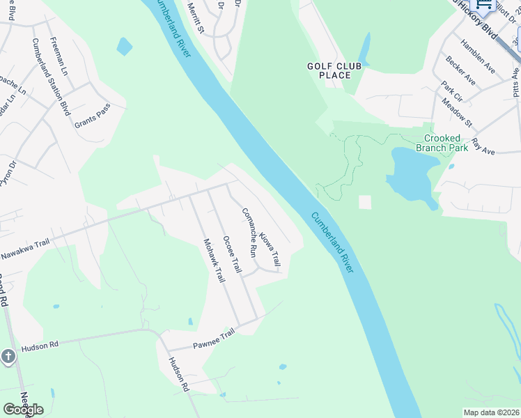 map of restaurants, bars, coffee shops, grocery stores, and more near 1422 Pawnee Trail in Nashville