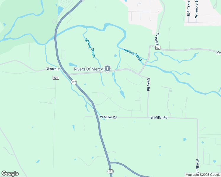 map of restaurants, bars, coffee shops, grocery stores, and more near 8912 Crest Lane in Springdale
