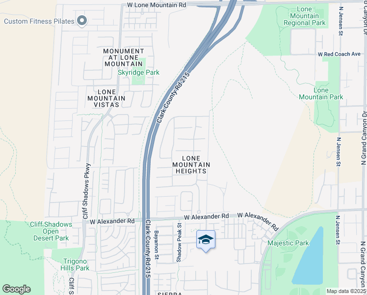 map of restaurants, bars, coffee shops, grocery stores, and more near 10400 Smokemont Court in Las Vegas