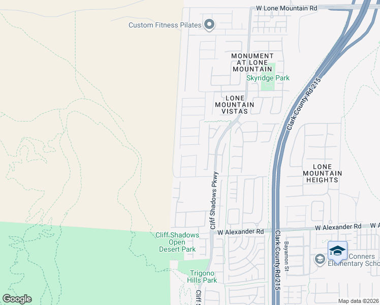 map of restaurants, bars, coffee shops, grocery stores, and more near 10766 Wild Parsley Avenue in Las Vegas