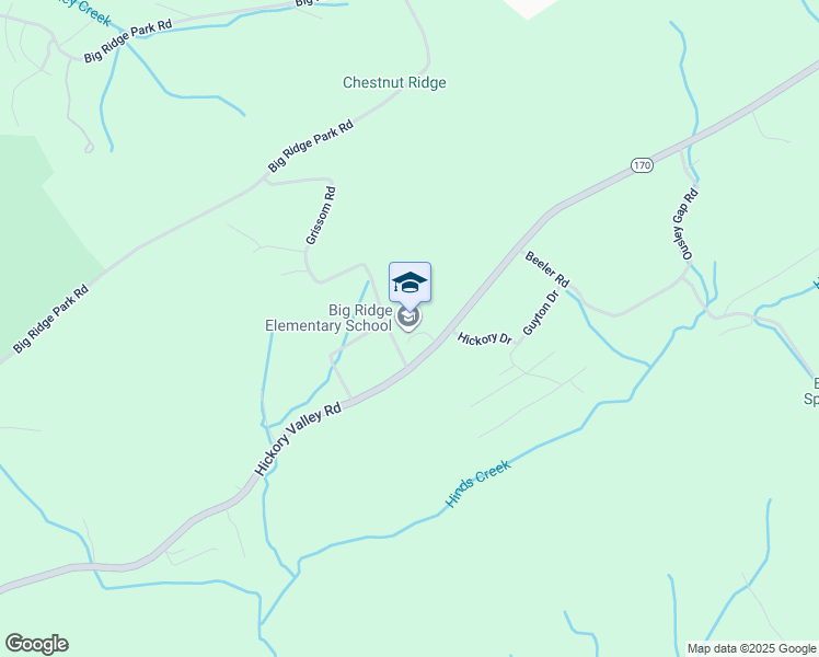 map of restaurants, bars, coffee shops, grocery stores, and more near 3420 Hickory Valley Road in Maynardville