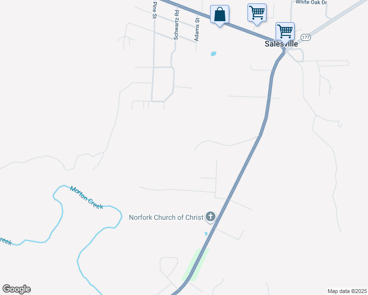 map of restaurants, bars, coffee shops, grocery stores, and more near 418 Handke Road in Salesville