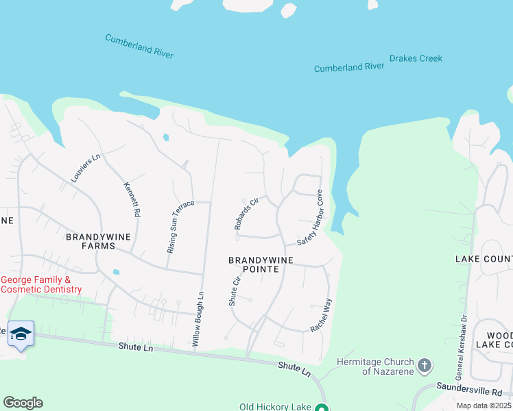 map of restaurants, bars, coffee shops, grocery stores, and more near 536 Robards Circle in Nashville