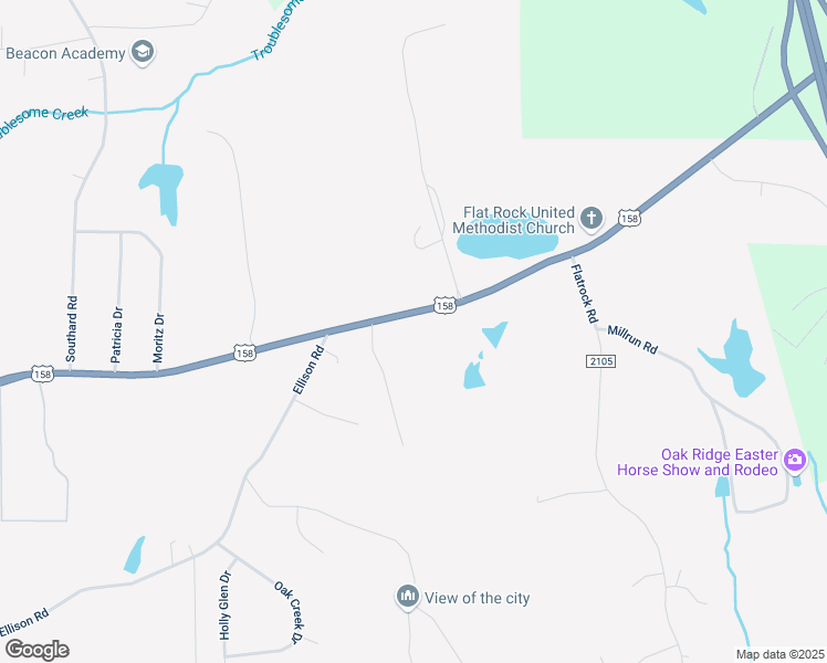 map of restaurants, bars, coffee shops, grocery stores, and more near 6837 U.S. Highway 158 West in Ruffin