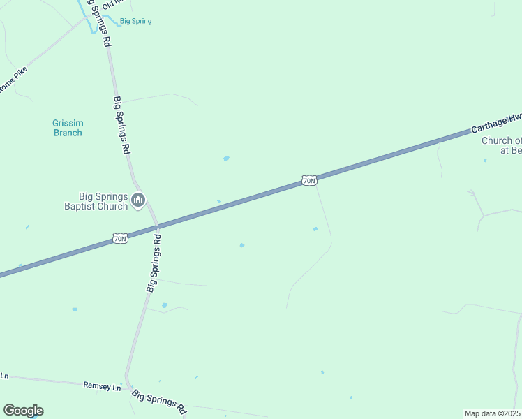 map of restaurants, bars, coffee shops, grocery stores, and more near 5710 Carthage Highway in Lebanon