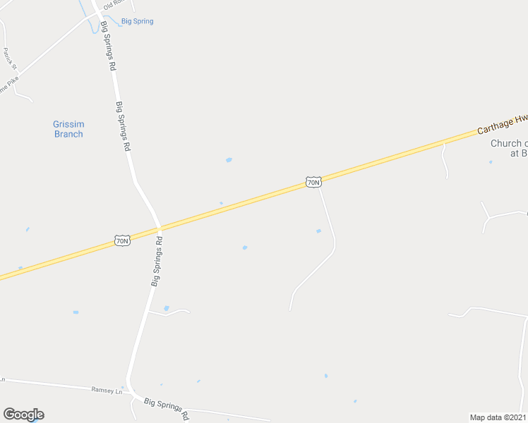 map of restaurants, bars, coffee shops, grocery stores, and more near 5710 Carthage Highway in Lebanon