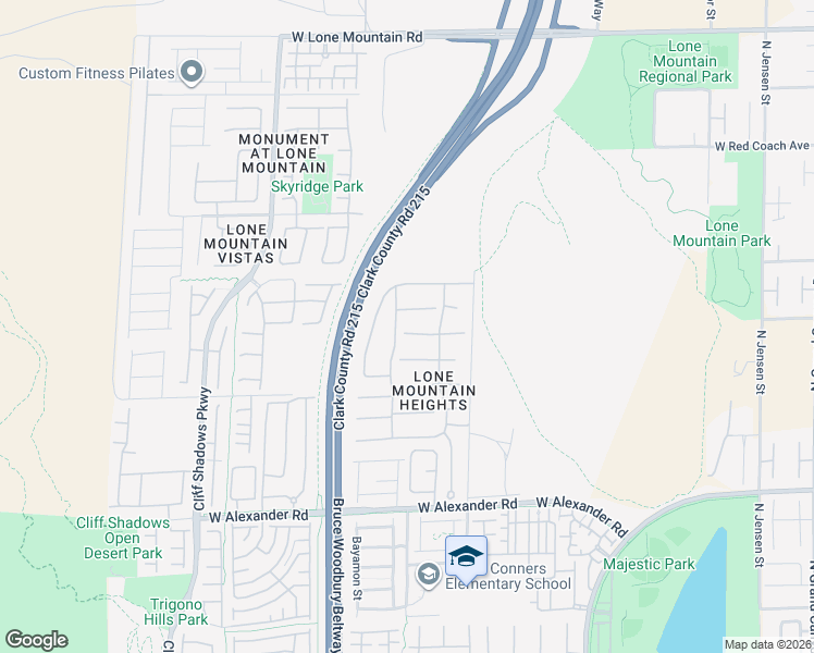 map of restaurants, bars, coffee shops, grocery stores, and more near 10424 Grassyrock Court in Las Vegas