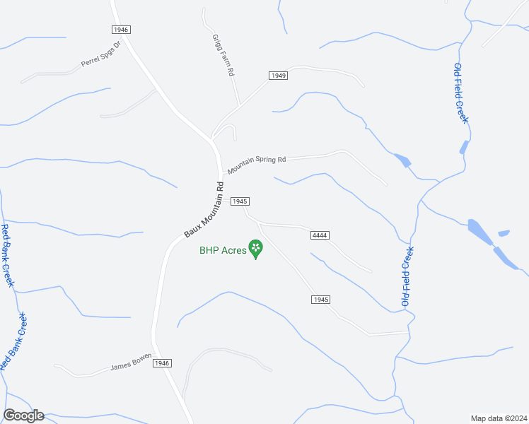 map of restaurants, bars, coffee shops, grocery stores, and more near 7785 Misty Mountain Road in Germanton
