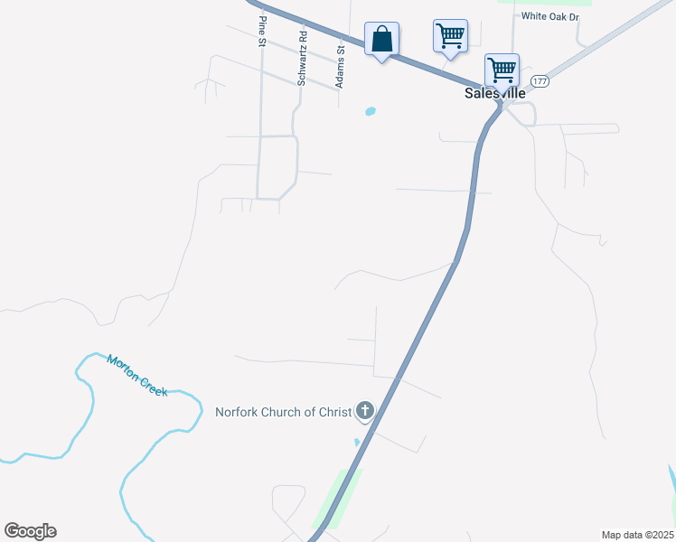 map of restaurants, bars, coffee shops, grocery stores, and more near 418 Handke Road in Salesville