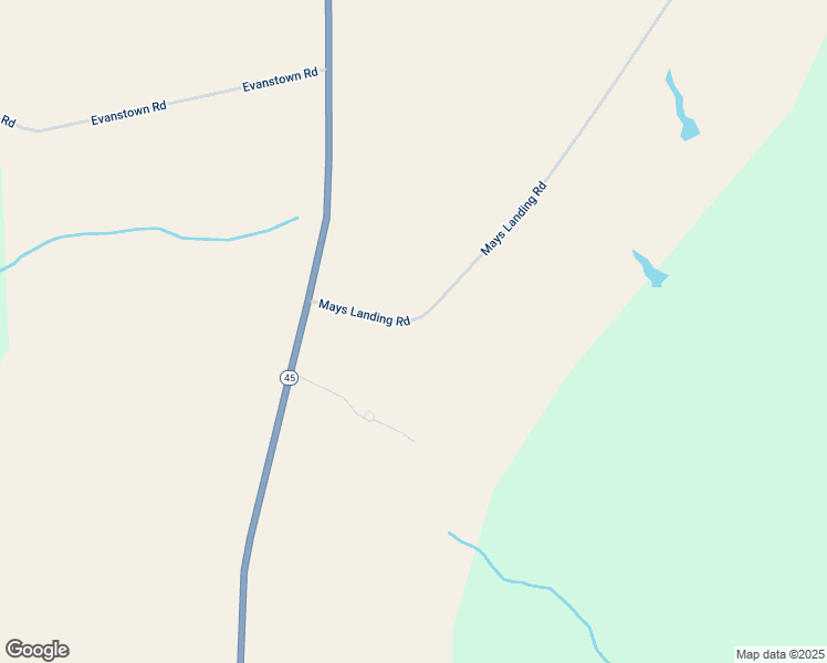 map of restaurants, bars, coffee shops, grocery stores, and more near 124 Mays Landing Road in Colerain