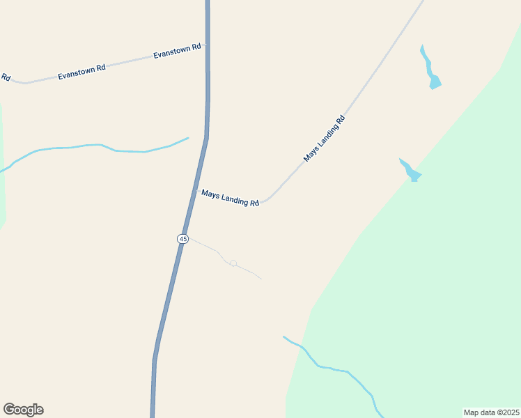 map of restaurants, bars, coffee shops, grocery stores, and more near 124 Mays Landing Road in Colerain