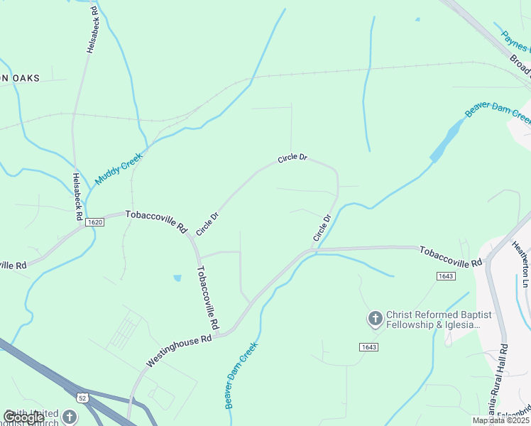 map of restaurants, bars, coffee shops, grocery stores, and more near 8439 Circle Trail Drive in Rural Hall