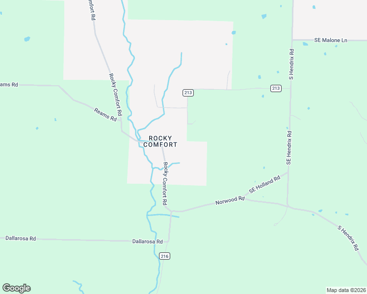 map of restaurants, bars, coffee shops, grocery stores, and more near 13030 Rocky Comfort Road in Gentry