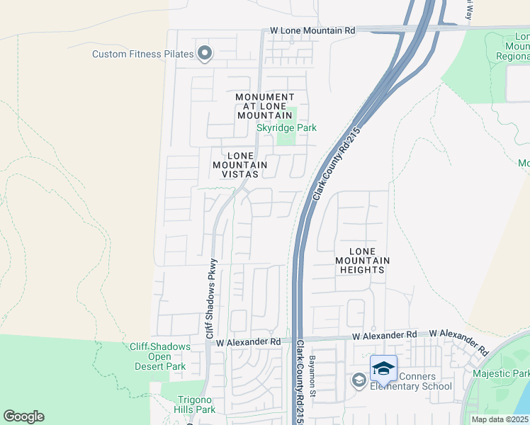 map of restaurants, bars, coffee shops, grocery stores, and more near 10528 Brownsville Avenue in Las Vegas