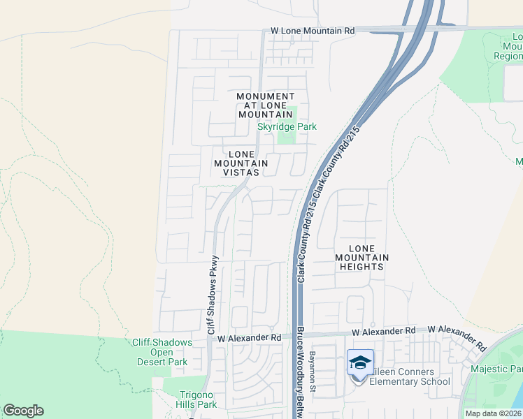 map of restaurants, bars, coffee shops, grocery stores, and more near 10527 Brownsville Avenue in Las Vegas