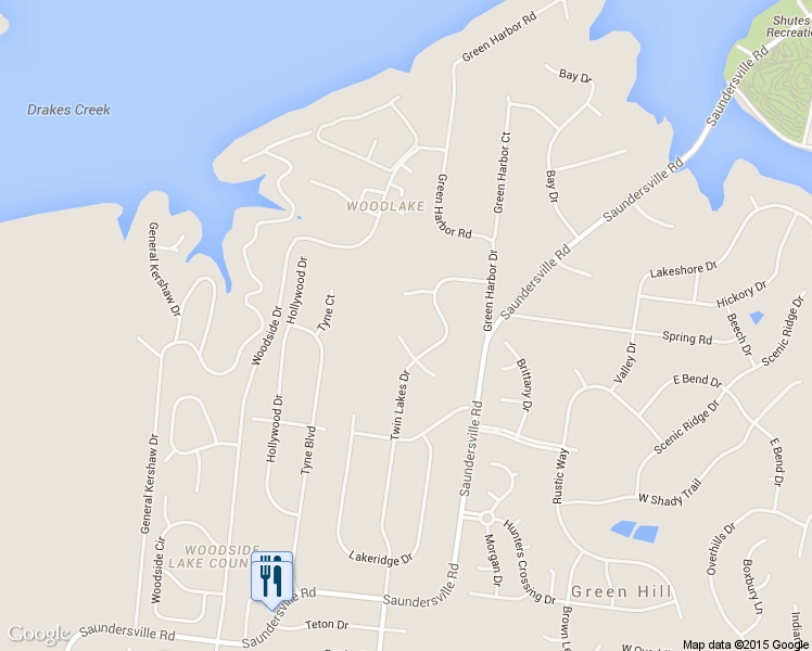 map of restaurants, bars, coffee shops, grocery stores, and more near 513 Ridge Court West in Green Hill