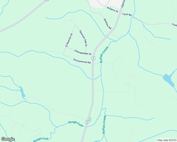map of restaurants, bars, coffee shops, grocery stores, and more near 6440 Germanton Road in Rural Hall