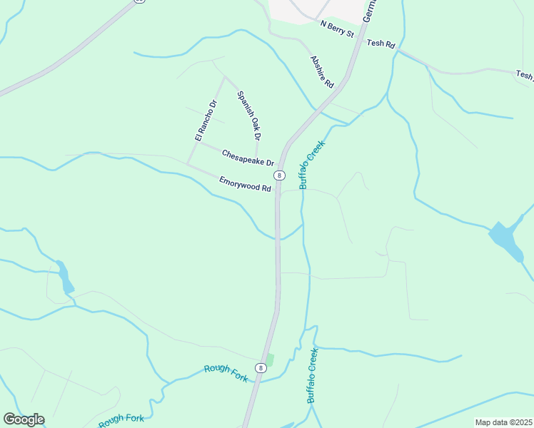 map of restaurants, bars, coffee shops, grocery stores, and more near 6440 Germanton Road in Rural Hall