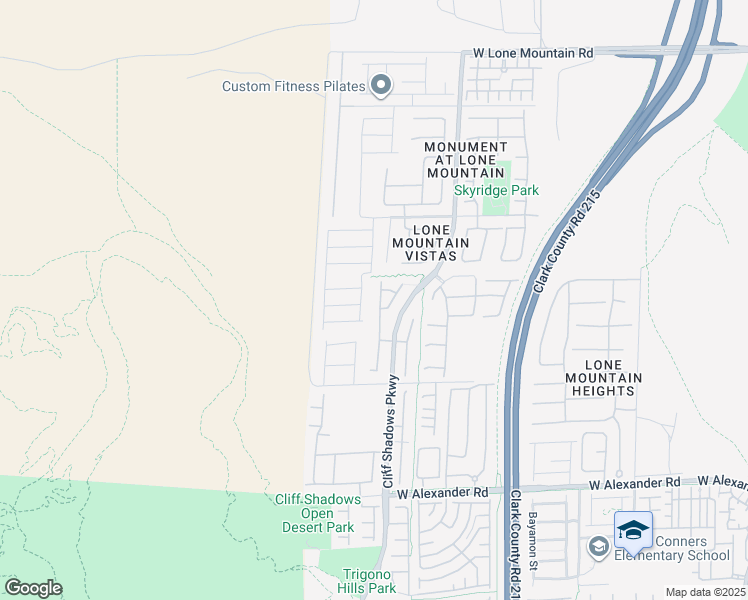 map of restaurants, bars, coffee shops, grocery stores, and more near 4337 Governors Hill Street in Las Vegas
