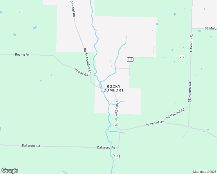 map of restaurants, bars, coffee shops, grocery stores, and more near 13030 Rocky Comfort Road in Gentry