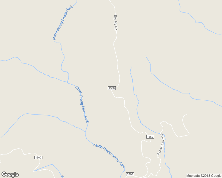 map of restaurants, bars, coffee shops, grocery stores, and more near Big Ivy Road in Wilkes County