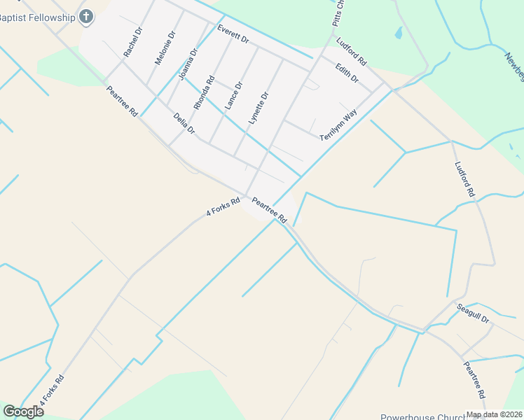 map of restaurants, bars, coffee shops, grocery stores, and more near 2401-2499 Peartree Road in Elizabeth City