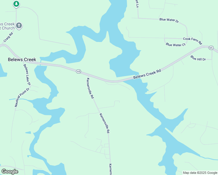 map of restaurants, bars, coffee shops, grocery stores, and more near 7466 Belews Ridge Lane in Belews Creek