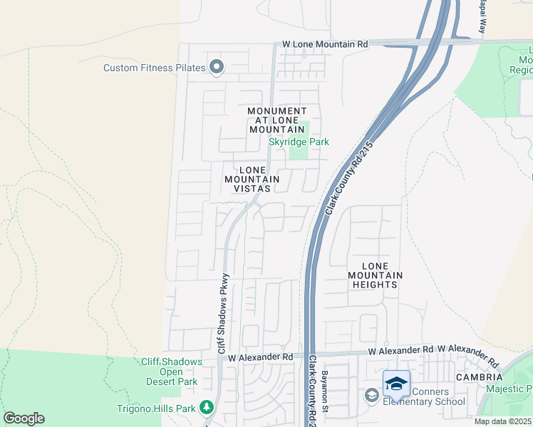 map of restaurants, bars, coffee shops, grocery stores, and more near 10525 Haileville Drive in Las Vegas