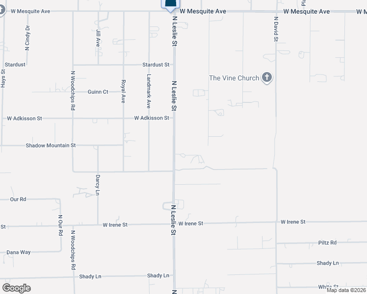 map of restaurants, bars, coffee shops, grocery stores, and more near 1391 North Leslie Street in Pahrump