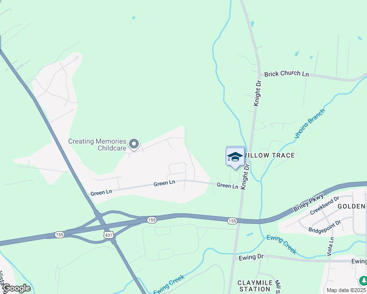 map of restaurants, bars, coffee shops, grocery stores, and more near 3443 Tisdall Drive in Nashville
