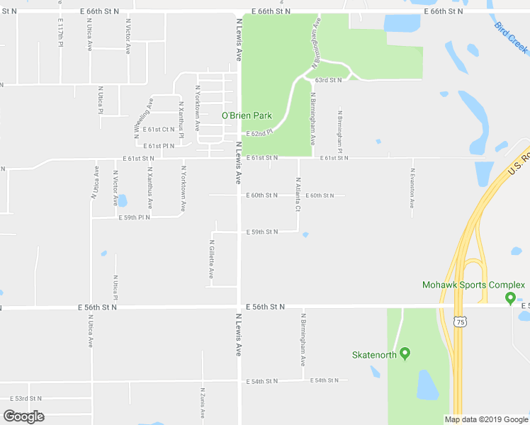 map of restaurants, bars, coffee shops, grocery stores, and more near in Tulsa