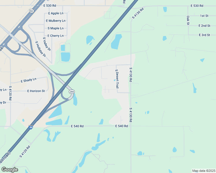 map of restaurants, bars, coffee shops, grocery stores, and more near 25626 South Desert Trail in Claremore