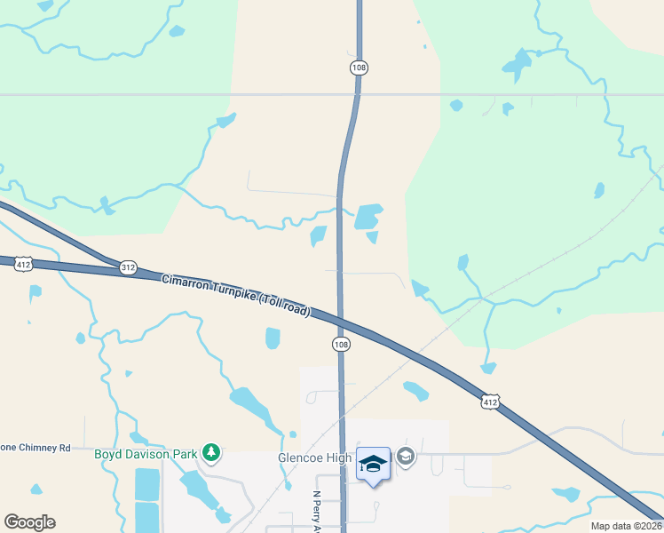 map of restaurants, bars, coffee shops, grocery stores, and more near 10400-10606 North Rose Avenue in Glencoe