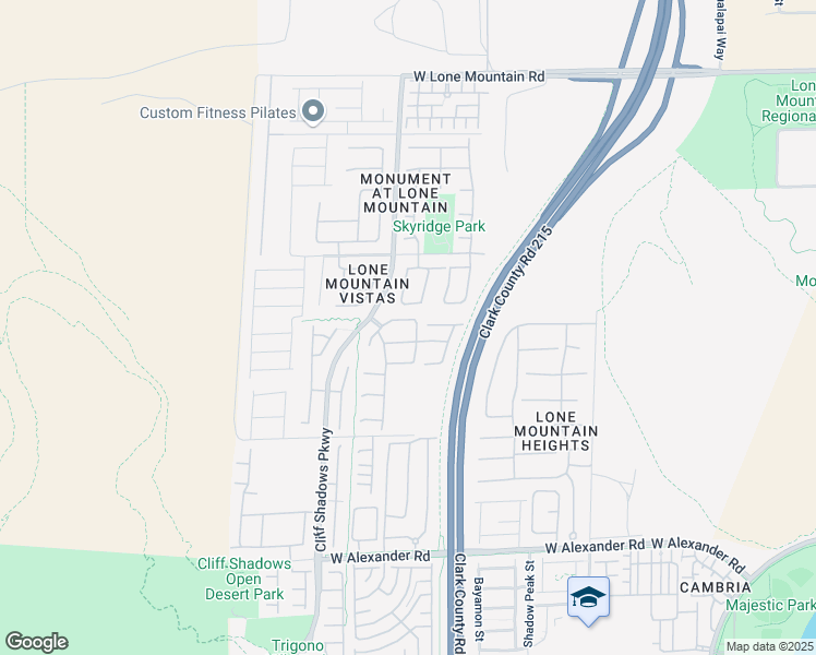 map of restaurants, bars, coffee shops, grocery stores, and more near 10525 Haileville Drive in Las Vegas