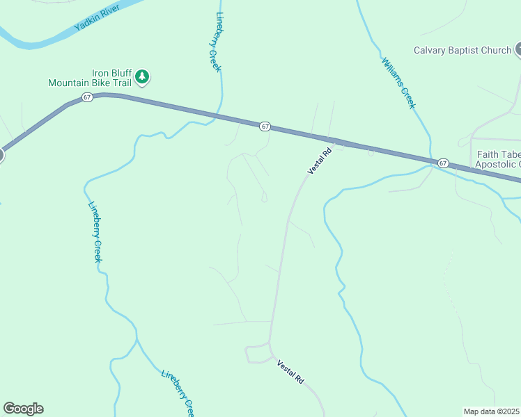 map of restaurants, bars, coffee shops, grocery stores, and more near 1040 Bandit Run Drive in Jonesville