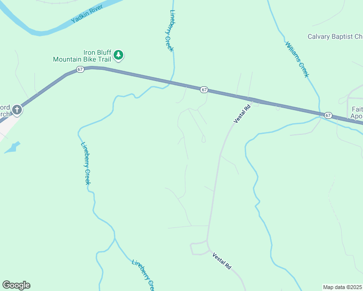 map of restaurants, bars, coffee shops, grocery stores, and more near 1033 Raccoon Run Lane in Jonesville