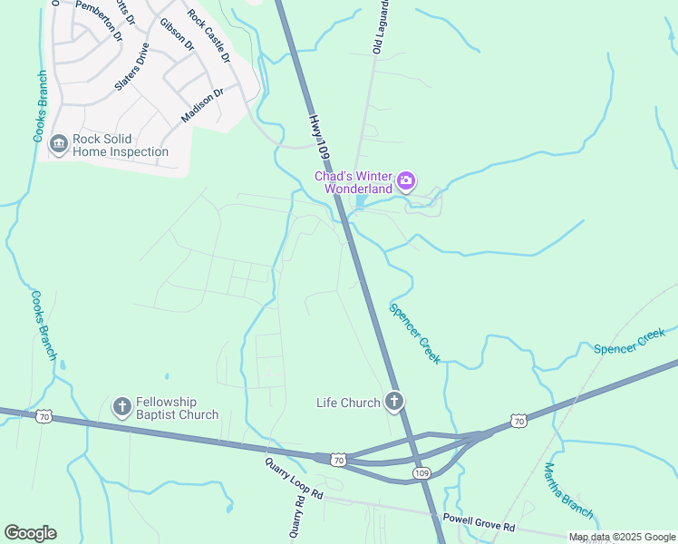 map of restaurants, bars, coffee shops, grocery stores, and more near 522 Old Laguardo Rd W in Lebanon