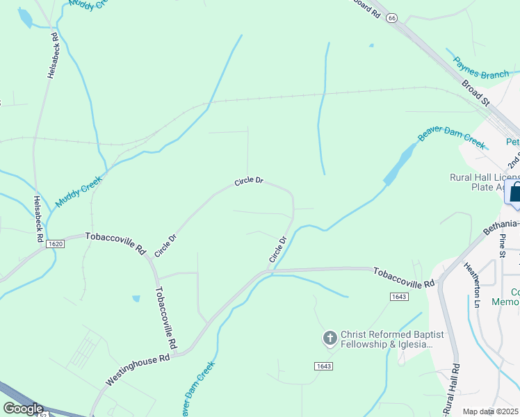 map of restaurants, bars, coffee shops, grocery stores, and more near 841 Ridge View Terrace in Rural Hall