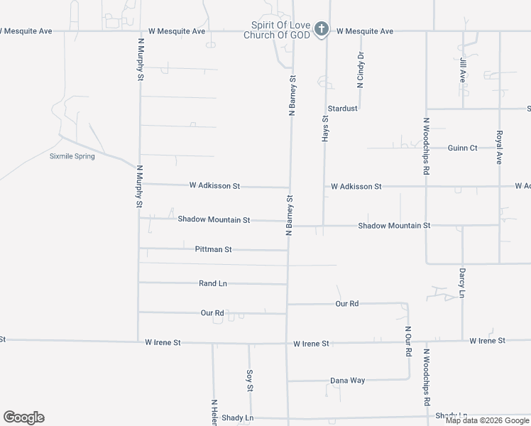 map of restaurants, bars, coffee shops, grocery stores, and more near 3080 Shadow Mountain Street in Pahrump