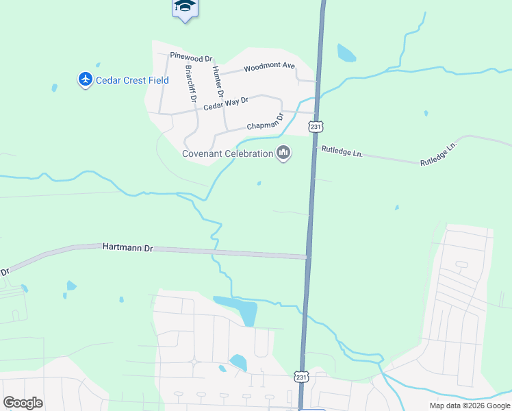 map of restaurants, bars, coffee shops, grocery stores, and more near 2070 Hunters Point Pike in Lebanon
