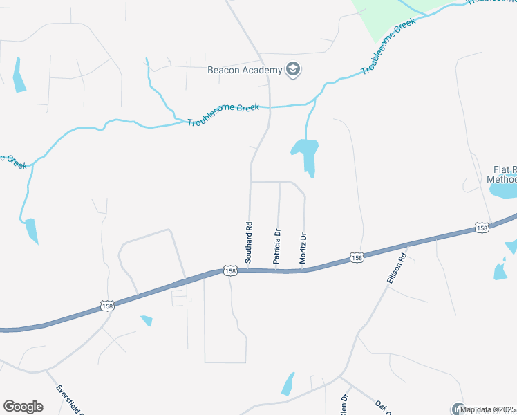 map of restaurants, bars, coffee shops, grocery stores, and more near 8320 Southard Road in Stokesdale