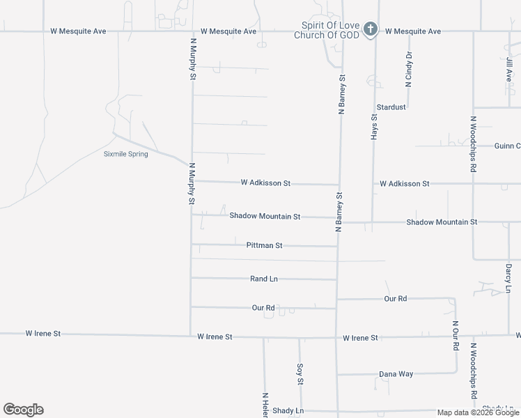 map of restaurants, bars, coffee shops, grocery stores, and more near 3260 Shadow Mountain Street in Pahrump