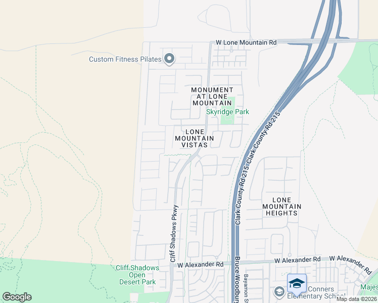 map of restaurants, bars, coffee shops, grocery stores, and more near 10600 Haileville Drive in Las Vegas