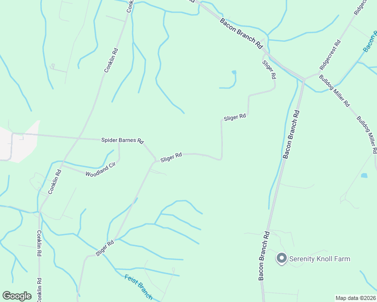 map of restaurants, bars, coffee shops, grocery stores, and more near 319 Sliger Road in Jonesborough