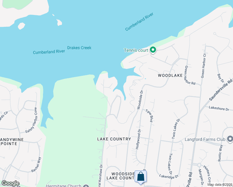 map of restaurants, bars, coffee shops, grocery stores, and more near 606 Bedford Forest Court in Green Hill