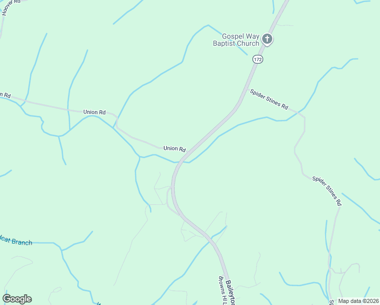 map of restaurants, bars, coffee shops, grocery stores, and more near 5866-5870 Baileyton Rd in Greeneville