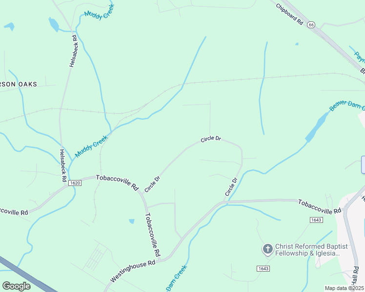 map of restaurants, bars, coffee shops, grocery stores, and more near 8788 Circle Drive in Rural Hall