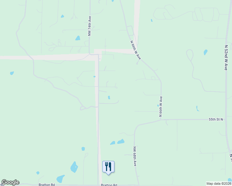 map of restaurants, bars, coffee shops, grocery stores, and more near 7230 West 60th Street North in Tulsa